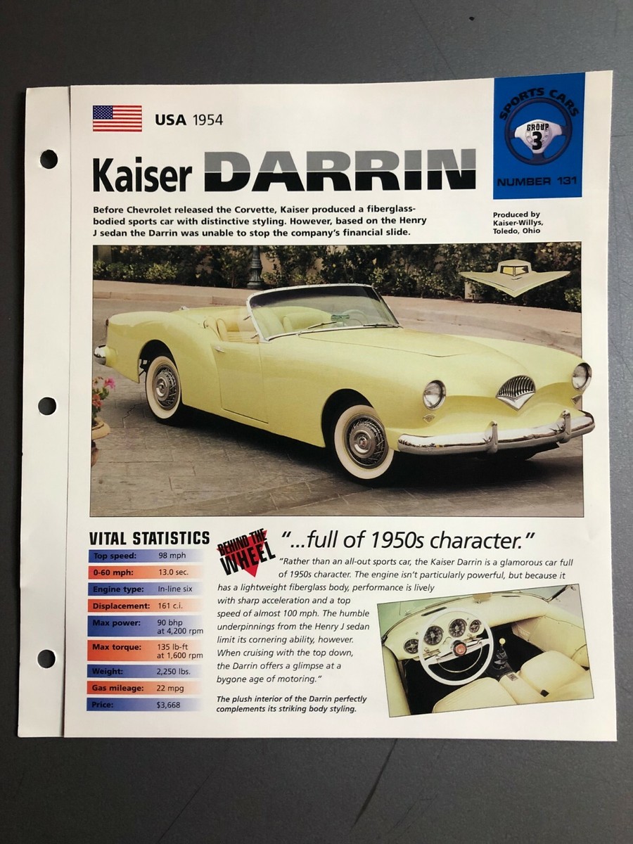 1954 Kaiser Darrin Roadster IMP 
