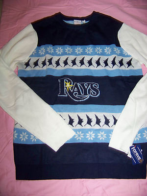 Forever Collectible Men's Tampa Bay Rays Ugly Sweater Christmas Sweater NWT XL