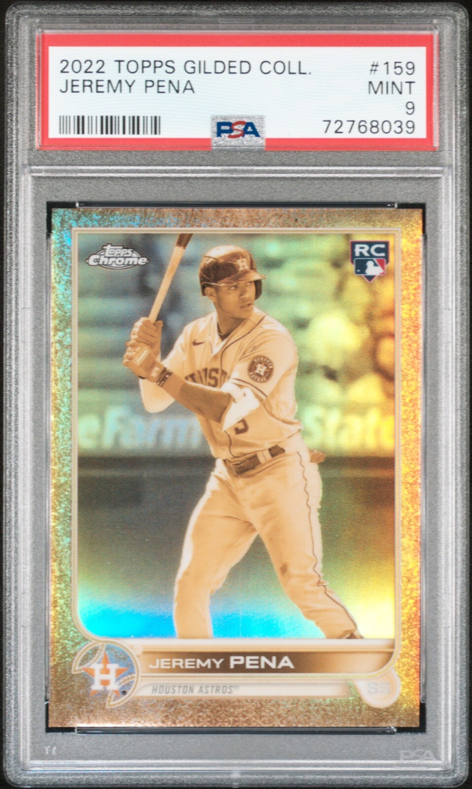 2022 Topps Gilded Collection Jeremy Pena RC /199 PSA 9 Astros