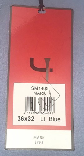Mens Short Par 4 Mark SM 1400 Active Pant Tag 38X32 Light Blue Golf Pants NWT - Picture 7 of 8