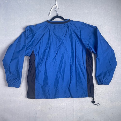 Cabela's Pullover Windbreaker V-Neck Lightweight Jacket Blue Black Large - Picture 8 of 9