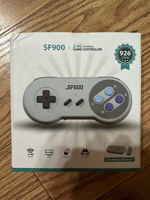Game Console Retro Sf900 Video Wireless Games Stick Hd  2.4 G 2 CONTROLLERS