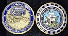 CVN-75 USS HARRY TRUMAN - The Buck Stops Here - Navy Challenge Coin
