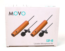 Movo LV-6 Pro Grade Omnidirectional and Microphone Set 48V Phantom Powered r88