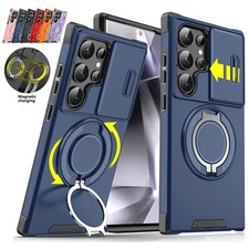 For Samsung Galaxy S25 Ultra Edge S22 S23 FE S24 Plus Magnetic Ring Phone Case