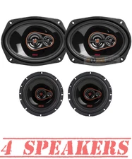 Cerwin Vega 3-Way Coaxial Car Truck Door Speakers 6x9” 840W + 6.5” 620W Set New