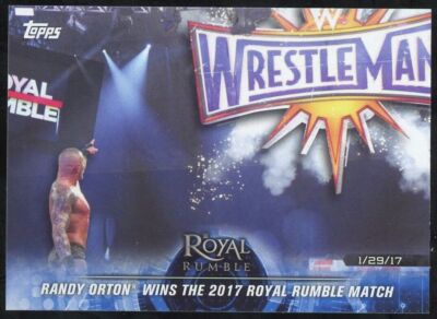 2018 Topps WWE Road to Wrestlemania Randy Orton Wins The Royal Rumble #71