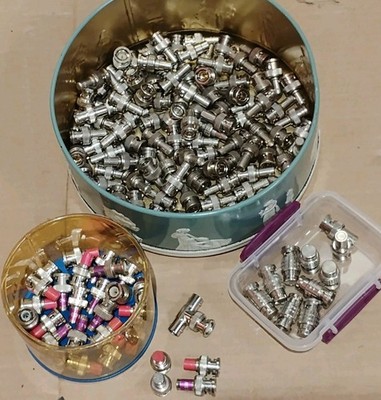 Lot of (144)- BNC male Coaxial Connector Termination Terminators