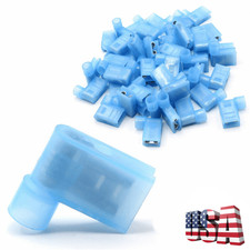 30pcs 16-14 AWG 90 Degree Nylon Flag Female Insulated Terminals Spade Connectors