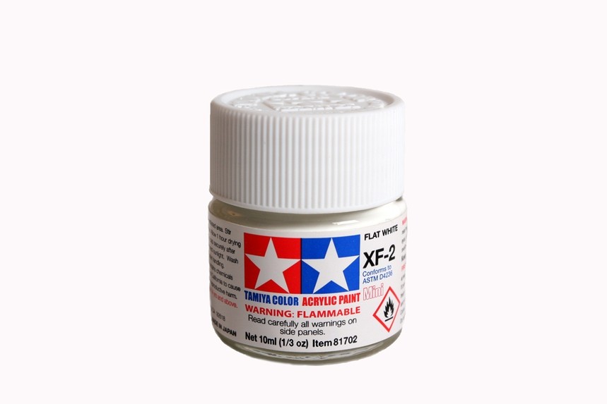 Tamiya XF-2 Flat White Acrylic Paint 10ml
