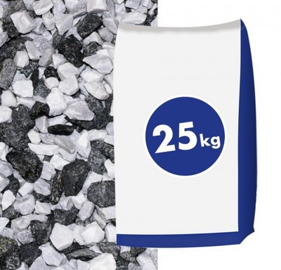 Marmorsplitt Icy Mix 8-16mm 25 kg Garten Terrasse Weg Einfahrt Deko Beet