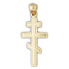 Cross Charm Pendant 14k Gold