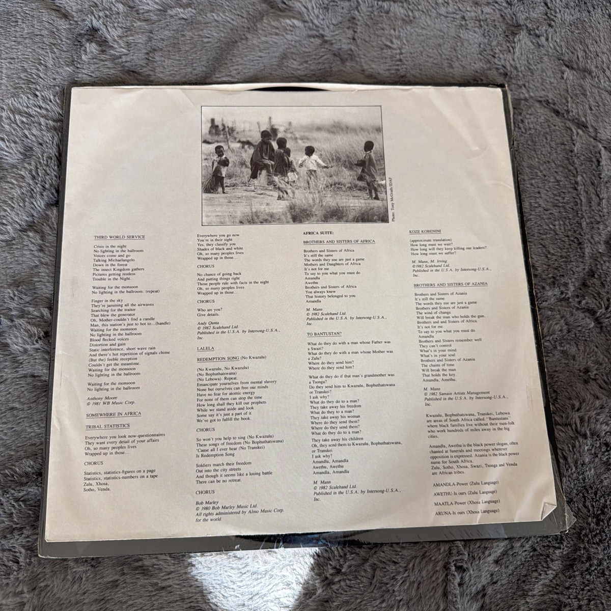 MANFRED MANN'S EARTH BAND - SOMEWHERE IN AFRIKA Vinyl LP Album AL