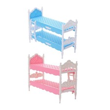 12. Puppenhaus-Etagenbett, klassisch für Kinder, Spielzeug, Feengarten,