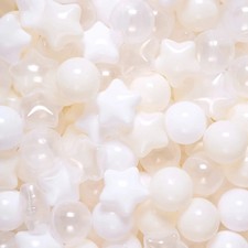 Ball Pit Balls 100 PCS, Star Shapes for Babies Kids Playpen Plastic Balls for