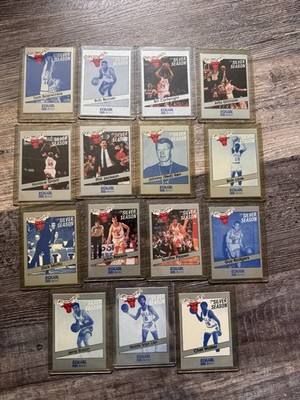 1991 Star Co Equal  Silver Season  Chicago Bulls 15/16. Pippen, Missing MJ