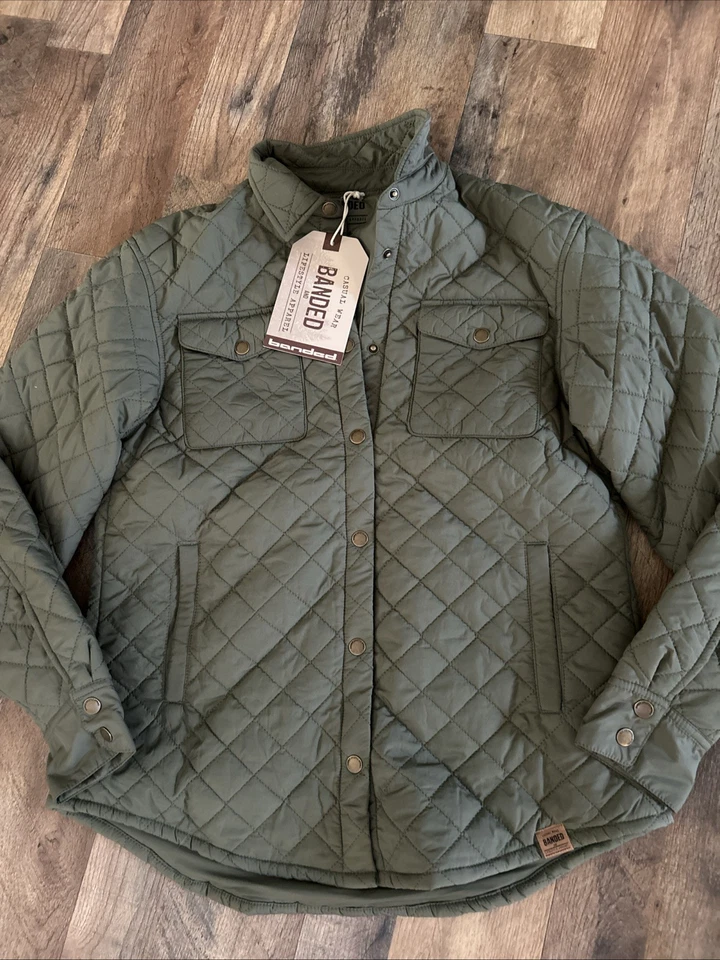 Banded Womens St. Augestine Forrest Shirtjacket Quilted Shacket - Image 2 of 4