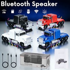 Semi Truck Model Bluetooth Speaker TWS with BT USB TF AUX FM 4 Colors Available