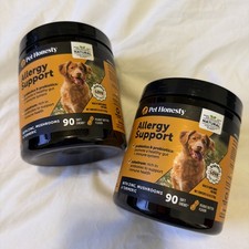  BUNDLE X2 Pet Honesty, Allergy Support, Peanut Butter, 90 Chews EX2027