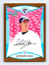 #BDPP58 2008 Bowman GOLD Anthony Bass San Diego Padres