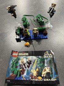 Lego Star Wars Sets #7128 #7121 Speeder Bikes & Naboo Swamp Mostly Complete No R