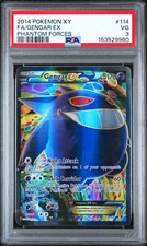 2014 POKEMON XY PHANTOM FORCES #114 FULL ART/GENGAR EX PSA 3 on eBay