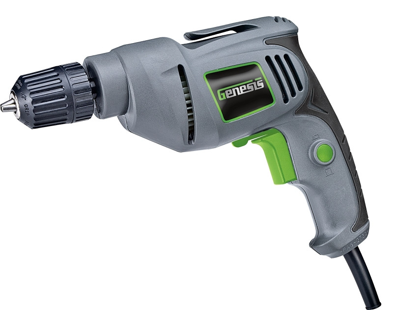 Genesis GD38B Variable Speed Reversible Electric Drill with 3/8-Inch Keyless