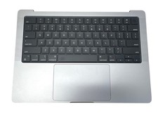 Apple MacBook Pro 14" M1 Pro 2021 A2442 Top Case Keyboard Palmrest Space Gray