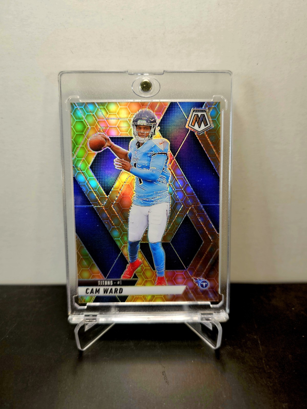 CAM WARD 2025 Panini Mosaic 🏈 HONEYCOMB Prizm ROOKIE #382 SSP 🔥CASE HIT!🔥