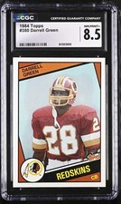 Darrell Green #380 (Rookie Card) - 1984 Topps - CGC 8.5 - Hall of Fame 2004. rookie card picture