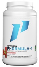 1st Phorm Phormula-1 Whey Protein Isolate Powder Strawberry 1.81 lb