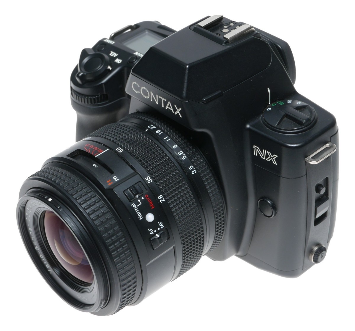 Contax NX film SLR camera Vario Sonnar 28-80mm Zoom lens vintage