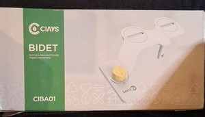 CIAYS CIBA01 Bidet Toilet Seat Attachment White Slim Easy Install Elongated
