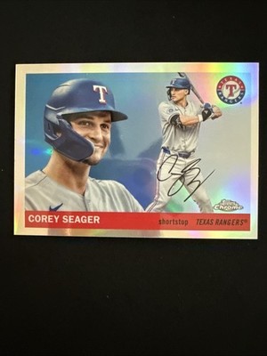 2025 Topps Chrome Platinum Corey Seager Image Variation SP Texas Rangers 