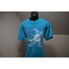 VTG Oneita T-Shirt Mens XL Alaska Polar Bear Graphic Single Stitch MADE IN USA