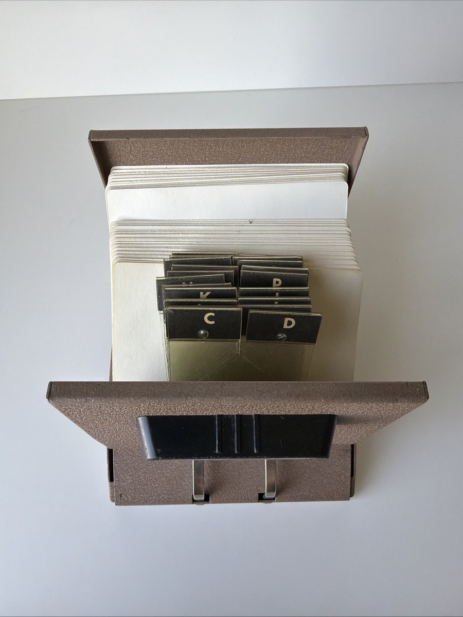 Vintage Zephyr American Mid-Century Rolodex V-File Model No. V535