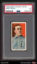 1909 T206 Jimmy Burke American Association - Indianapolis PSA 3 - VG