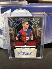 2024-25 Panini Obsidian #DJ-FLZ Fermin Lopez Dual Jersey Ink Orange #/149