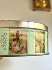 Vintage Victorian Style Tin Canister Renoir Art Round Storage Tin Floral Scene — photo 6