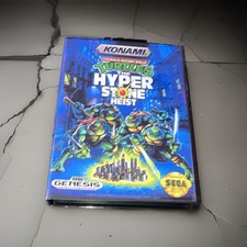 TMNT:The Hyper stone Heist (SEGA GEN-REPRO/REPLICA CIB-Art+Manual+Cart+Case-READ