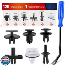 Nilight 120PCS Car Retainer Clips Fastener Remover 5mm 6mm 7mm 9mm 10mm Expan