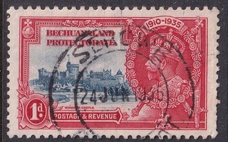 BECHUANALAND PROTECTORATE POSTMARK "SEROWE BECH. PROT." 1935 Silver Jubilee