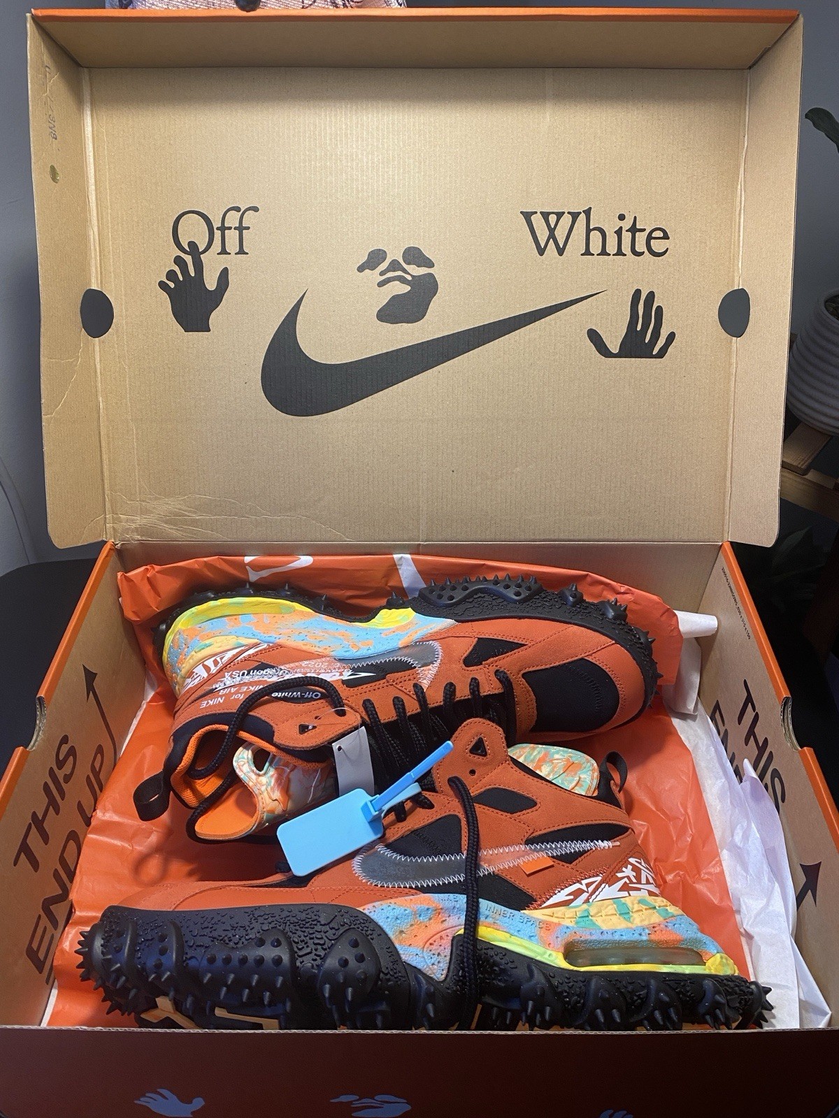 OFF WHITE X NIKE Nike x Off White Air Terra Forma Mantra Orange Uomo Taglia 13 US Nuove Pronte Spedizione 2