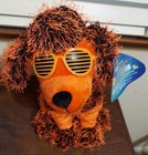 Whimsy NWT 2016 KellyToy Sugarloaf Toys Orange And Black Dog With Sunglasses — photo 2