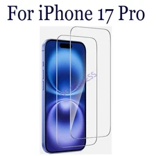 2 Pack For Apple iPhone 17 PRO  Screen Protector Tempered Glass HD Clear Film