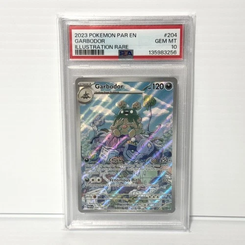 PSA 10 Garbodor 204/182 - Paradox Rift - Graded Pokemon Card