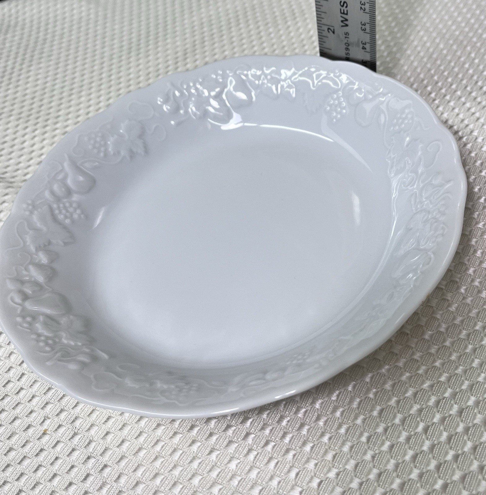 Philippe Deshoulieres Blanc De Blanc Vintage Soup/ Cereal Bowls  7 1/2" Set of 4