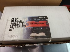 Jeep Gladiator Tailgate Emblem Kit Official Mopar Black - Usa Made