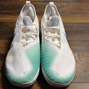 Nike Vapor NXT Tennis Shoes White Teal Orange Unisex Adults Medium US 10