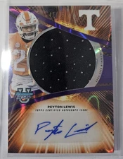 2025 BOWMAN U BEST TENNESSEE VOLUNTEER PEYTON LEWIS JUMBO RELIC PURPLE LAVA AUTO